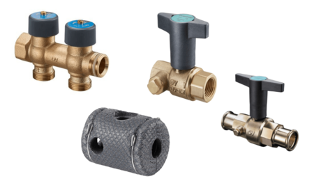 Shut-off valves for hot water